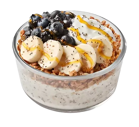 Tropical Smoothie Menu with Prices | Smoothies, Bowls, Wraps & More 36 CHIA OATMEAL PUDDING