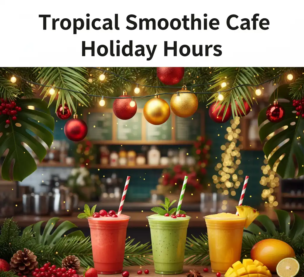 Tropical Smoothie Cafe Hours: Holiday Hours & Opening, Closing 1 Holiday Hours
