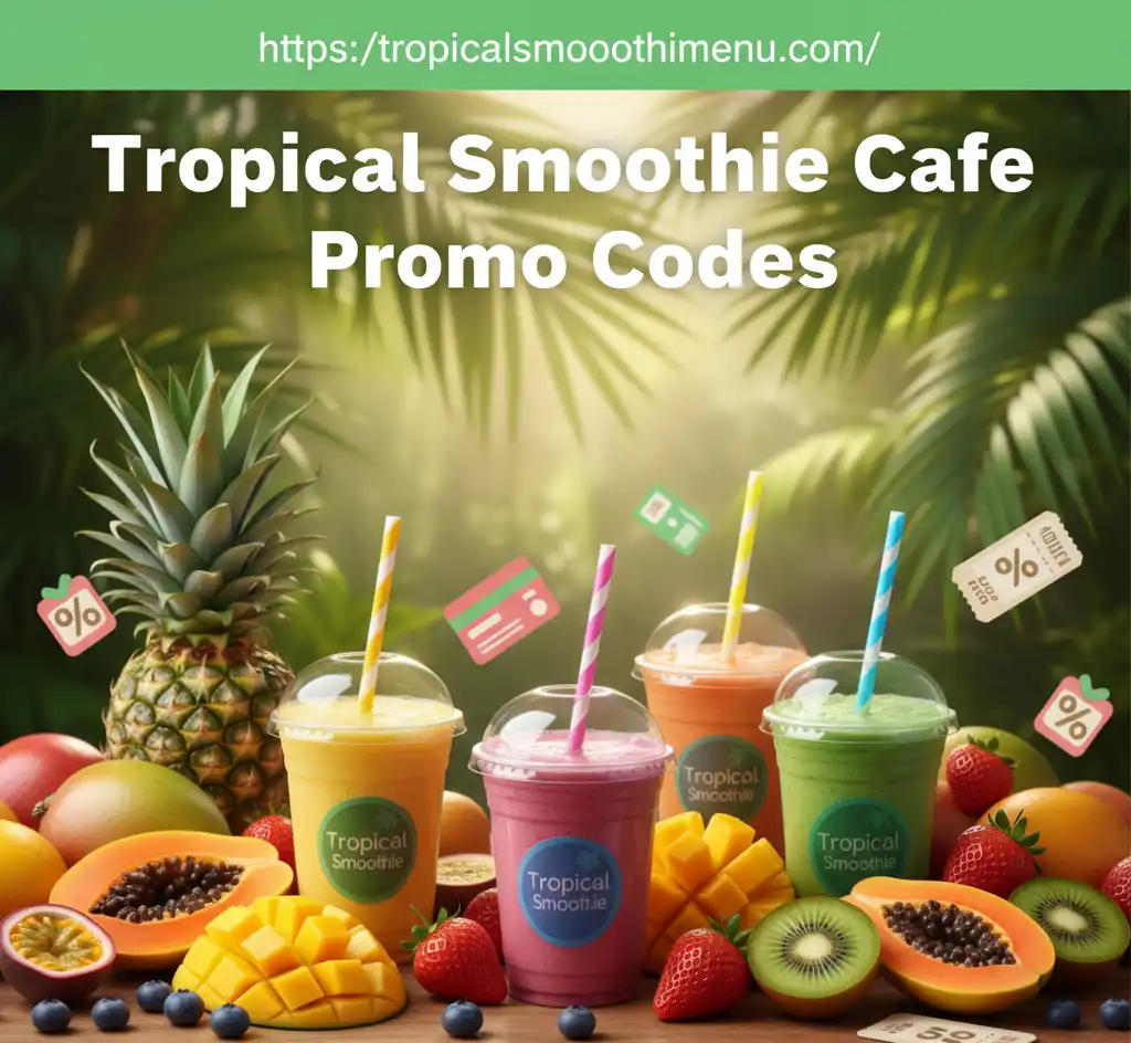 Tropical Smoothie Cafe Coupons, Promo Codes & Rewards 1 Tropical Smoothie Cafe Promo codes